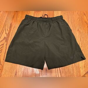 Men’s Nike Dark Green Standard Fit Dri-Fit Atheltic Running Shorts